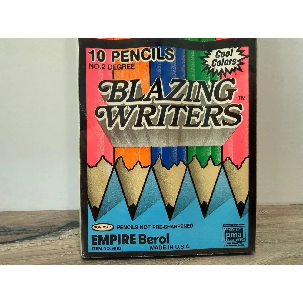 New in package 10 Vintage No. 2 Blazing Writers Pencils